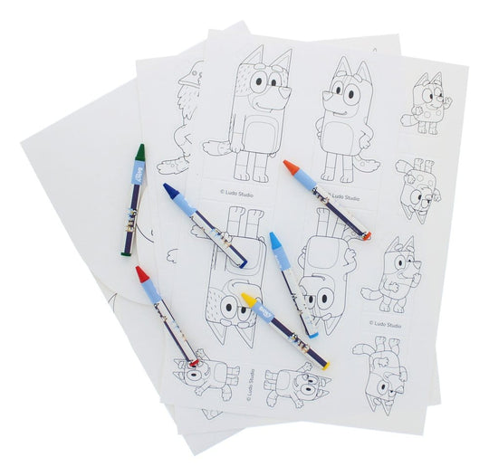 Bluey Colouring and Play World Set