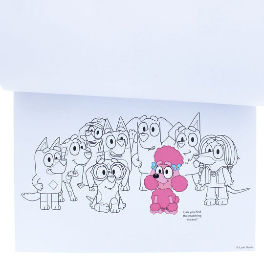 Bluey Colouring Book A4 & Sticker Set