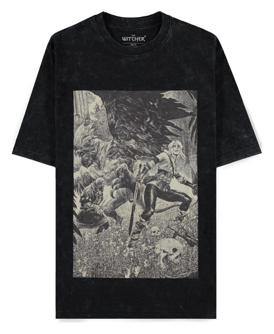 The Witcher T-Shirt Ciri and the Basilisk S