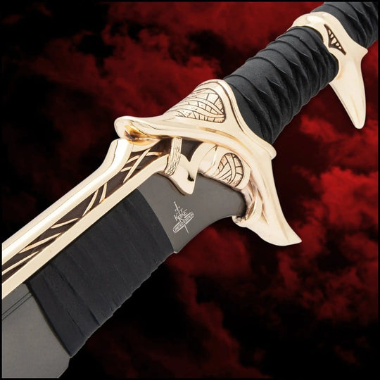 Kit Rae Swords of the Ancients Replica Savathos-Mithrodin War Sword Gold Version 111 cm