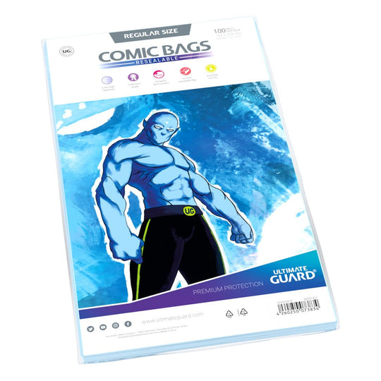 Ultimate Guard Comic Bags Resealable (100) - Regular Size