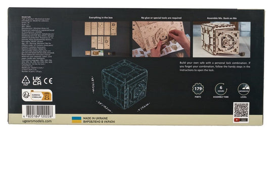 Ugears 3D Wooden Puzzle Safe
