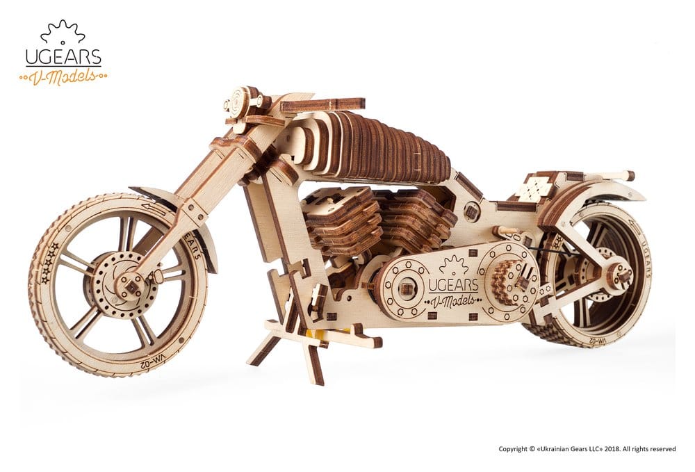 Ugears 3D Wooden Puzzle Bike VM-02