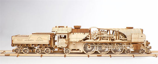 Ugears 3D Wooden Puzzle V-Express Steam Train with Tender