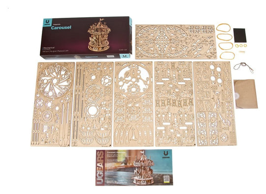 Ugears 3D Wooden Puzzle Carousel