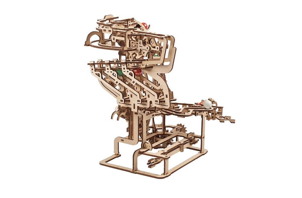 Ugears 3D Wooden Puzzle Marble Run Chain Hoist