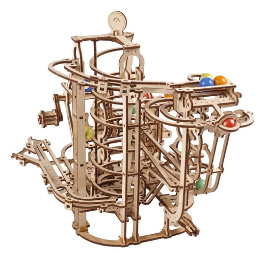 Ugears 3D Wooden Puzzle Marble Run Spiral Hoist