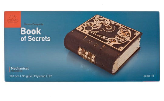 Ugears 3D Wooden Puzzle Book of Secrets