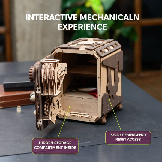 Ugears 3D Wooden Model Kit Safe Too 17 cm