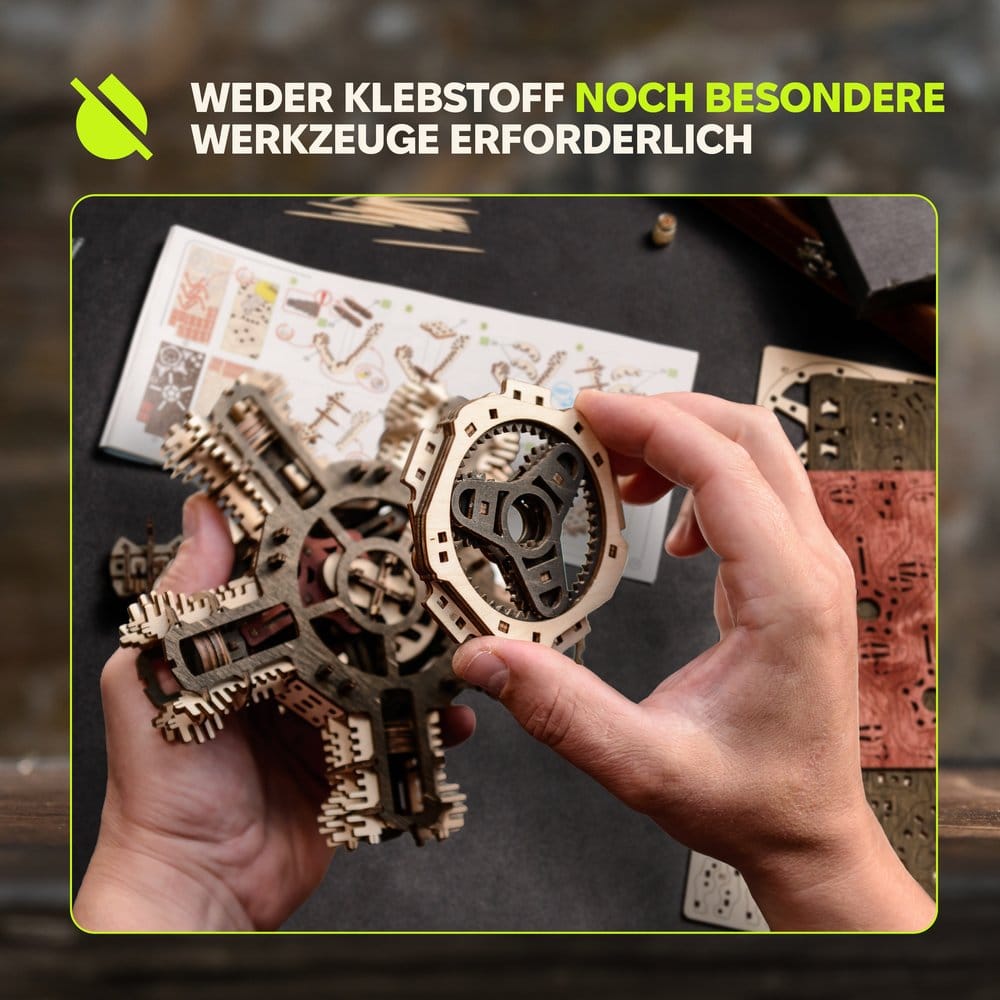 Ugears 3D Wooden Model Kit R-5 Aircraft Engine 25 cm