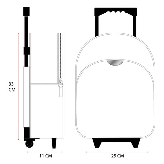 Hello Kitty Trolley Backpack Follow The Rainbow 33 cm
