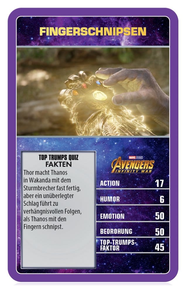 Marvel Card Game Top Trumps Collectables *German Version*