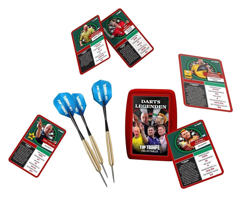 Darts Top Trumps Gift Set with Arrows *German Version*
