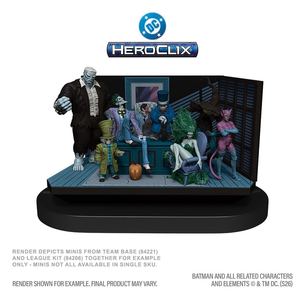 DC HeroClix SwitchClix Minifigures with Base The Long Halloween Team Base 23 cm