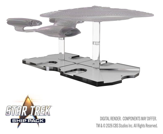 Star Trek Ship Pack Boxed prepainted Miniatures U.S.S. Enterprise - 60th Anniversary Edition 22 cm