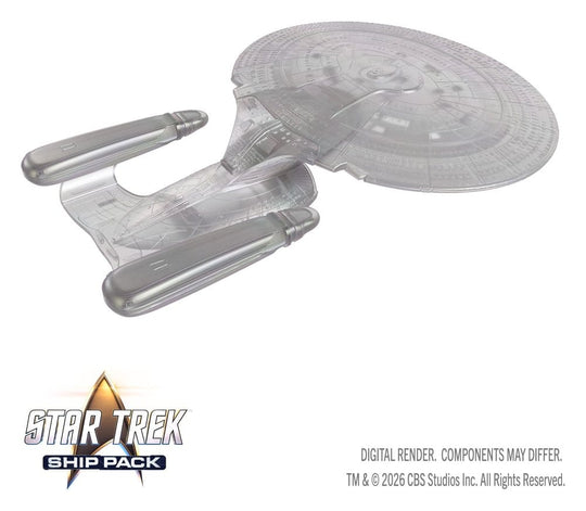 Star Trek Ship Pack Boxed prepainted Miniatures U.S.S. Enterprise - 60th Anniversary Edition 22 cm