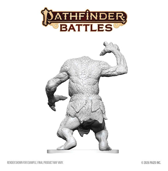 Pathfinder Battles Deep Cuts Unpainted Miniature Forest Troll 15 cm