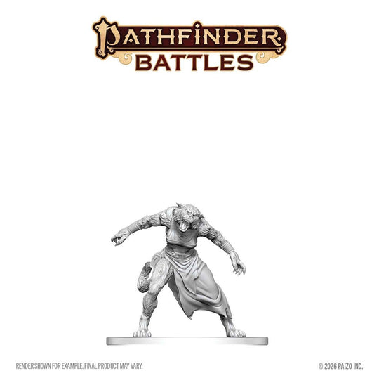 Pathfinder Battles Deep Cuts Unpainted Miniature Weretiger 13 cm