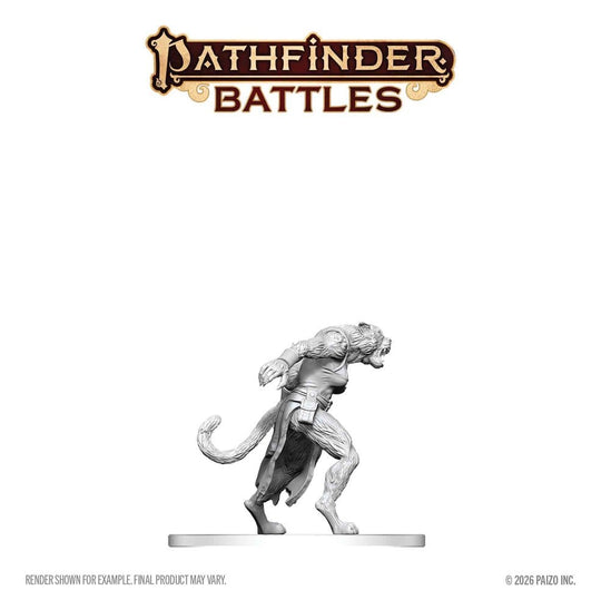 Pathfinder Battles Deep Cuts Unpainted Miniature Weretiger 13 cm