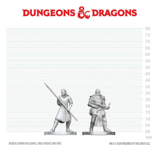 D&D Nolzur's Marvelous Miniatures Mini Figures Town Guards 13 cm