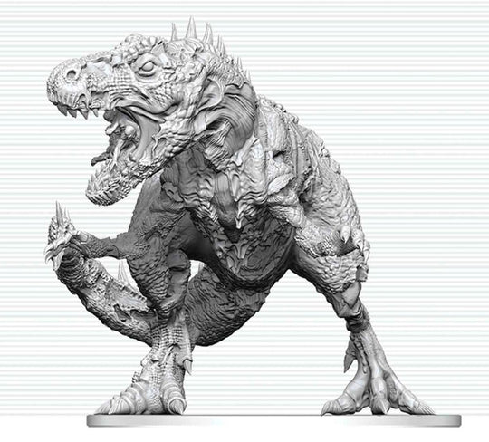 Dungeons & Dragons Nolzur's Marvelous Miniatures Unpainted Miniature Tyrannosaurus Zombie 20 cm