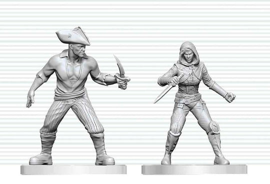 Dungeons & Dragons Nolzur's Marvelous Miniatures Unpainted Miniature Bandit & Pirate 14 cm