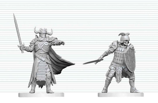Dungeons & Dragons Nolzur's Marvelous Miniatures Unpainted Miniature Death Knight & Death Knight Aspirant 14 cm