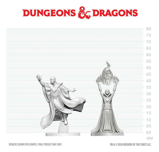 Dungeons & Dragons Nolzur's Marvelous Miniatures Unpainted Miniature Red Wizard Mage & Archmage 14 cm