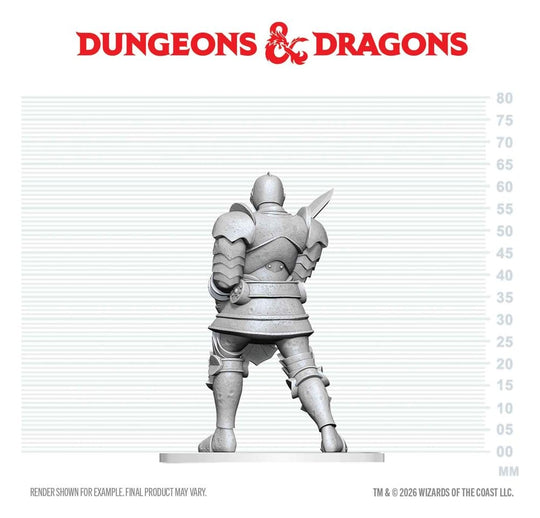Dungeons & Dragons Nolzur's Marvelous Miniatures Unpainted Miniature Red Knight Guardian Golem 14 cm