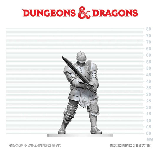 Dungeons & Dragons Nolzur's Marvelous Miniatures Unpainted Miniature Red Knight Guardian Golem 14 cm