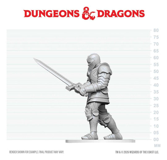 Dungeons & Dragons Nolzur's Marvelous Miniatures Unpainted Miniature Red Knight Guardian Golem 14 cm