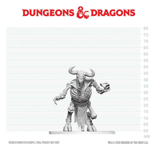 Dungeons & Dragons Nolzur's Marvelous Miniatures Unpainted Miniature Minotaur Skeleton 17 cm