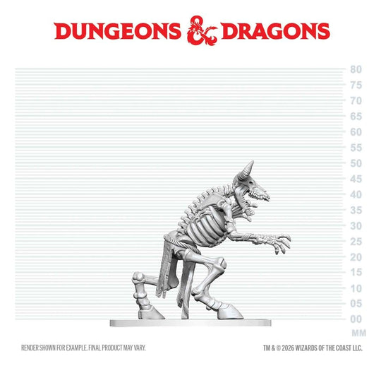 Dungeons & Dragons Nolzur's Marvelous Miniatures Unpainted Miniature Minotaur Skeleton 17 cm