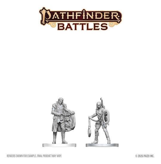 Pathfinder Battles Deep Cuts Unpainted Miniature Burglar & Fence 14 cm