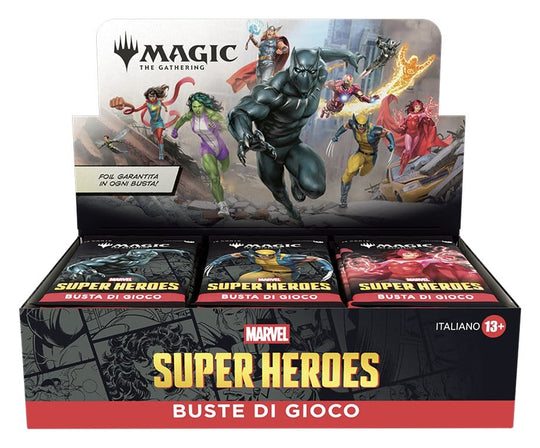 Magic the Gathering Marvel Super Heroes Play Booster Display (30) italian