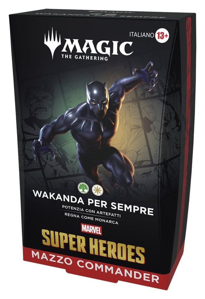 Magic the Gathering Marvel Super Heroes Commander Decks Case (4) italian