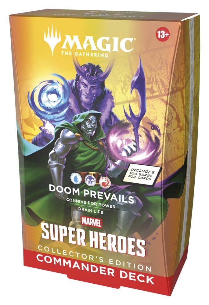 Magic the Gathering Marvel Super Heroes Collector's Edition Commander Decks Case (4) english