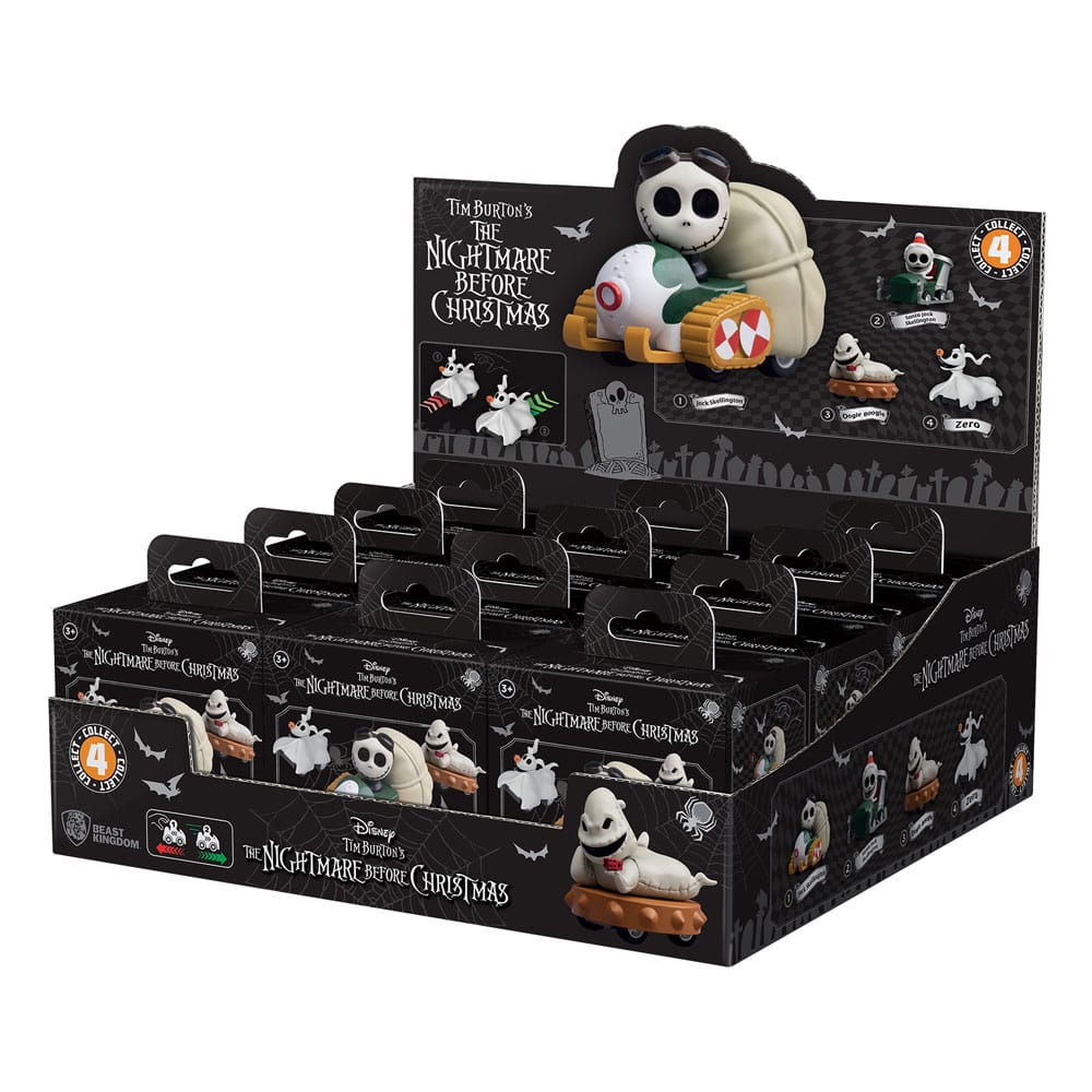 Nightmare Before Christmas Zoom Hero Pullback Vehicles with Figures (Blind Box Ver.) Assortment (12)