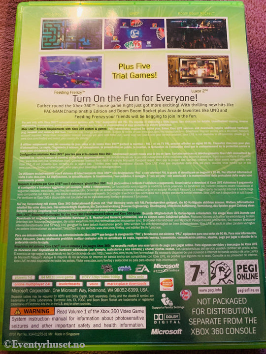 Xbox Live Arcade Compilation Disc, 2004. Xbox-360-spill.