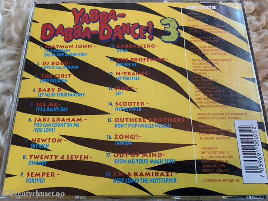 Yabba-Dabba-Dance 3! 1994. Cd. Cd