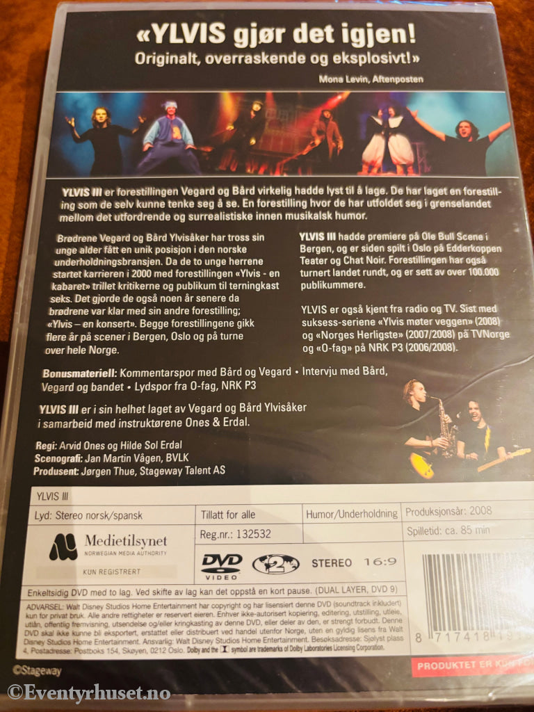 Ylvis III. DVD. Ny i plast!