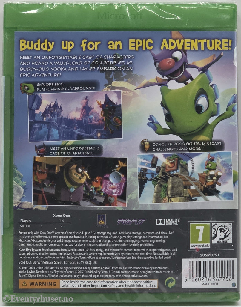 Yooka-Laylee . Xbox One.