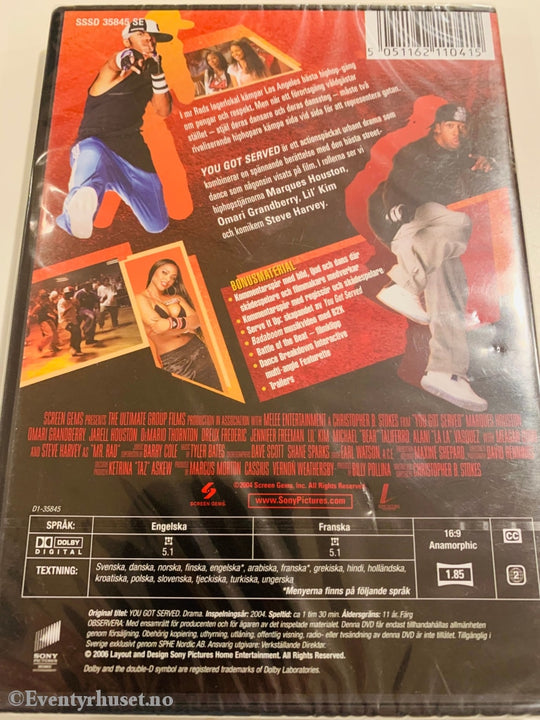 You Got Served. 2002. Dvd. Ny I Plast! Dvd