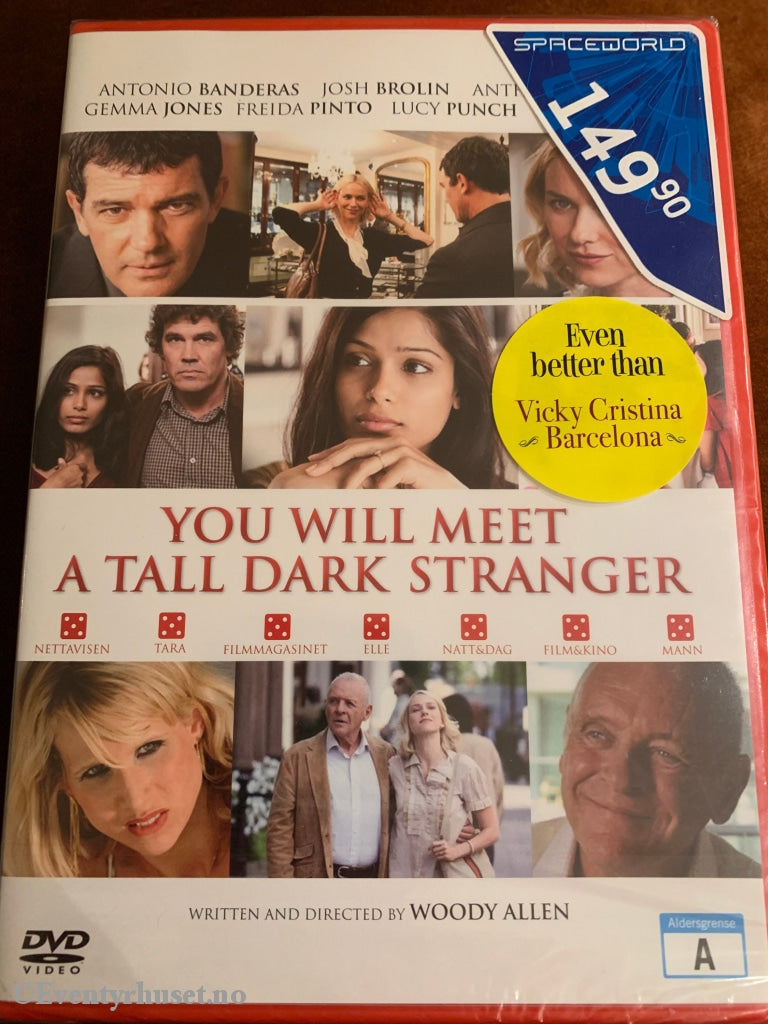 You Will Meet A Tall Dark Stranger. 2010. Dvd. Ny I Plast! Dvd