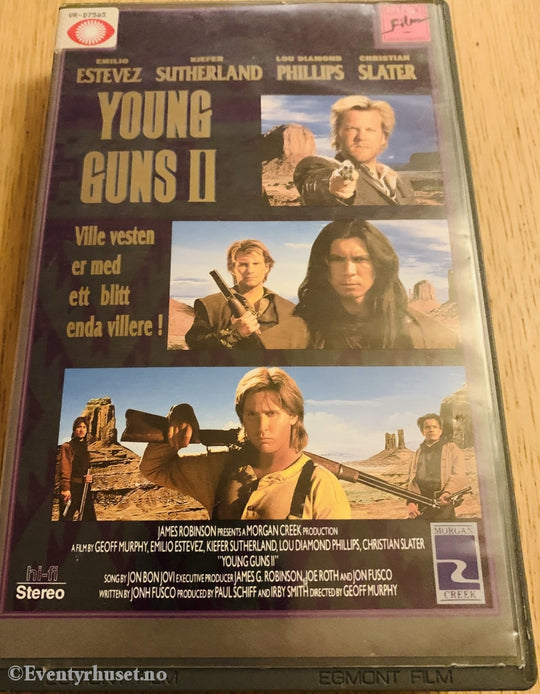 Young Guns 2. 1990. Vhs Big Box.