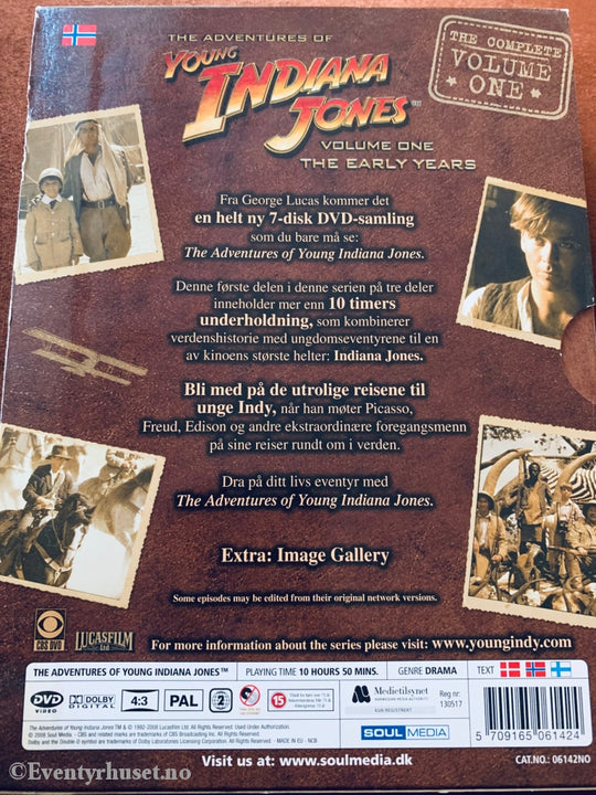 Young Indiana Jones. Vol. 1. Dvd Samleboks.