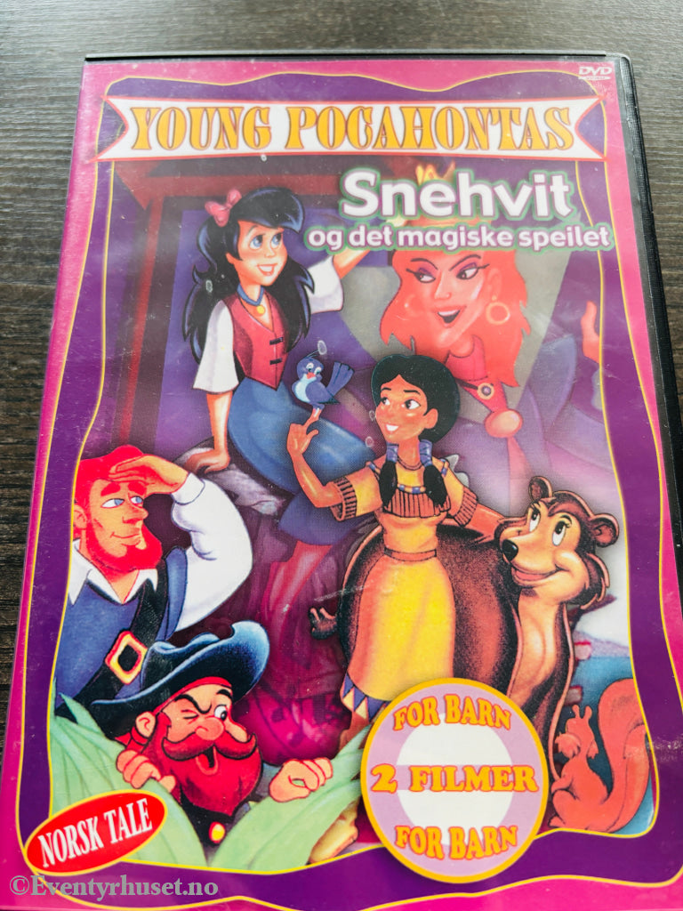 Young Pocahontas / Snehvit og det magiske speilet. DVD.