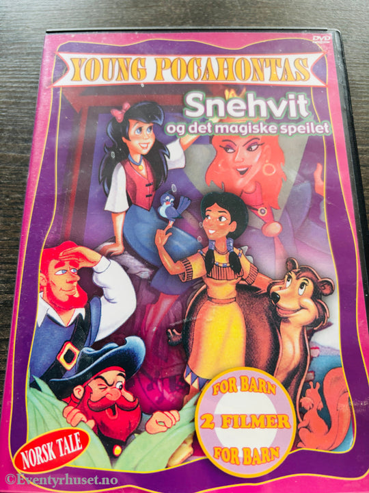 Young Pocahontas / Snehvit og det magiske speilet. DVD.