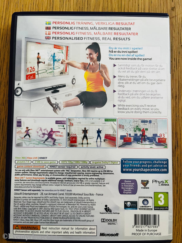 Your Shape: Fitness Evolved. Xbox 360.