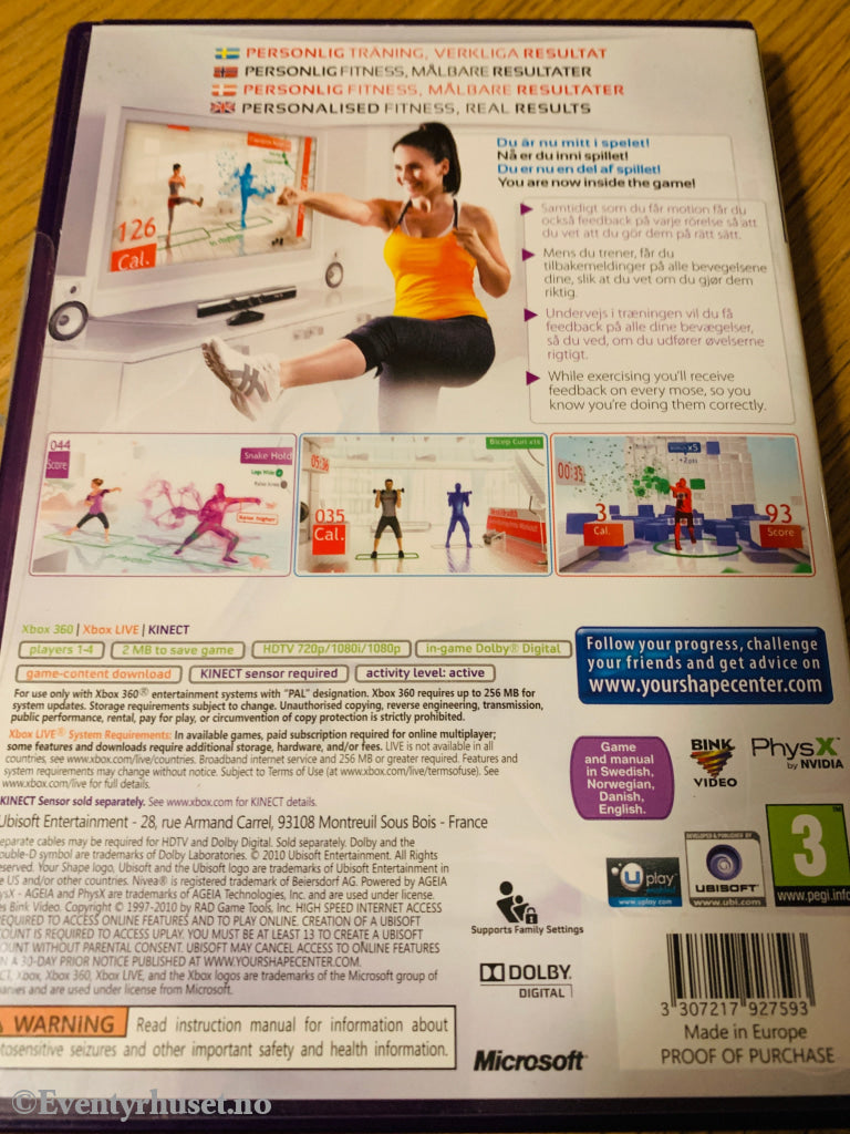 Your Shape - Fitness Evolved. Xbox 360 Kinect.